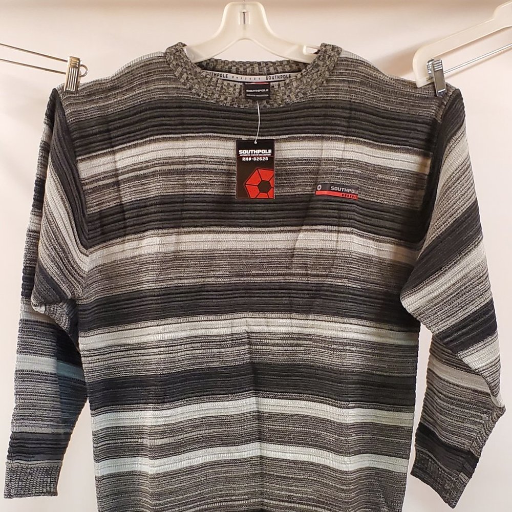 South Pole Sweaters NEW Gray / Black Heavy!!